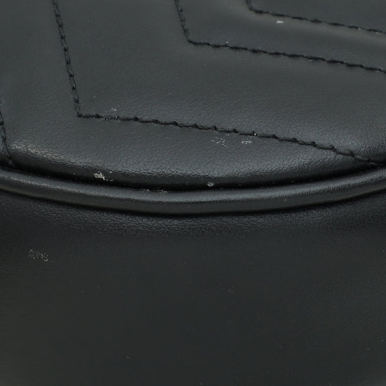 Gucci Black GG Marmont Chain Hobo Shoulder Bag-Gucci-THE CLOSET