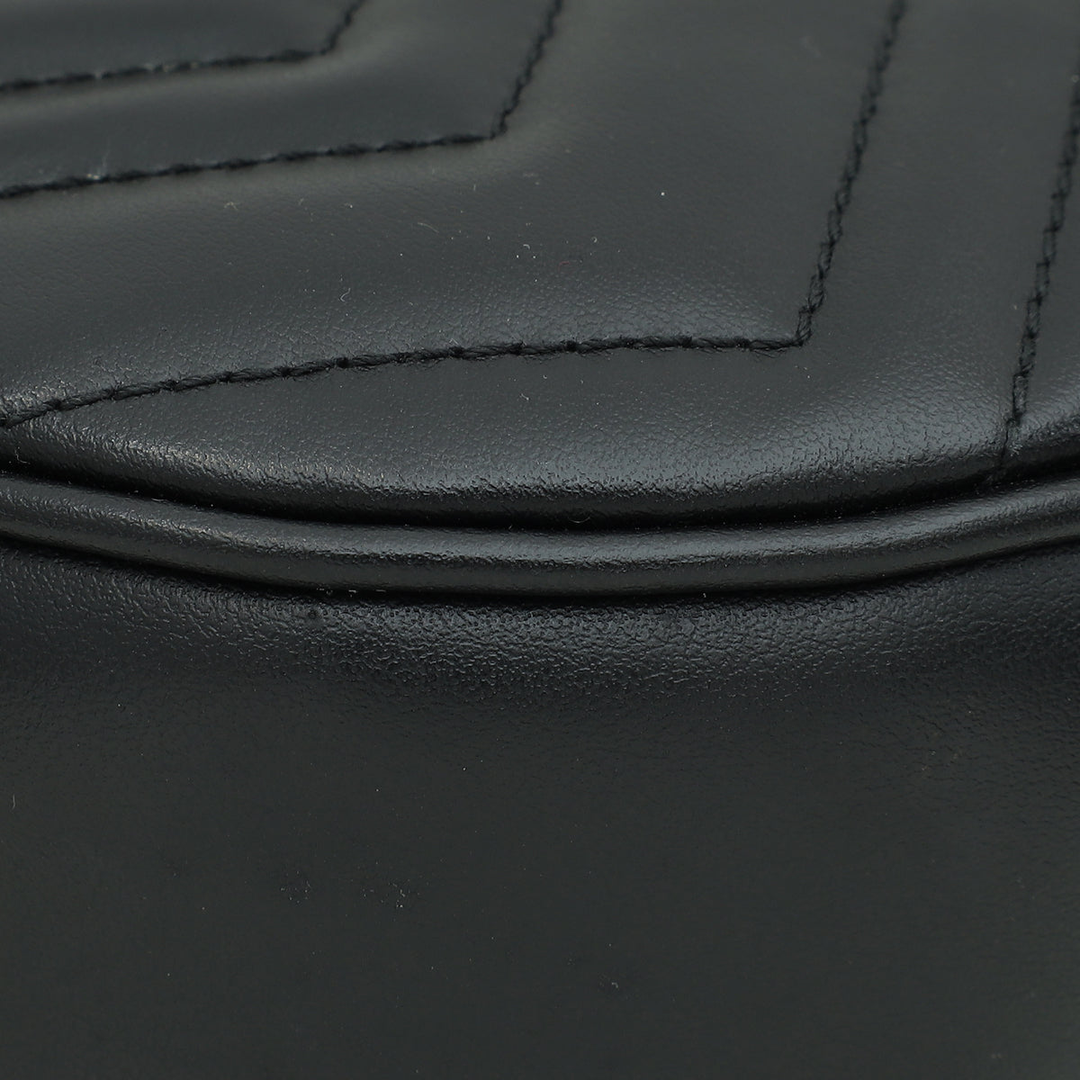 Gucci Black GG Marmont Chain Hobo Shoulder Bag-Gucci-THE CLOSET