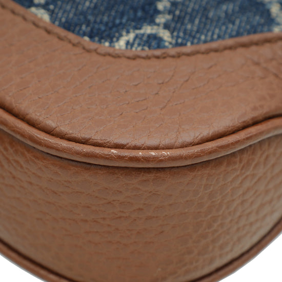 Gucci Bicolor GG Denim Jackie 1961 Mini Hobo Bag-Gucci-THE CLOSET