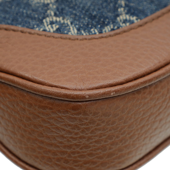 Gucci Bicolor GG Denim Jackie 1961 Mini Hobo Bag-Gucci-THE CLOSET