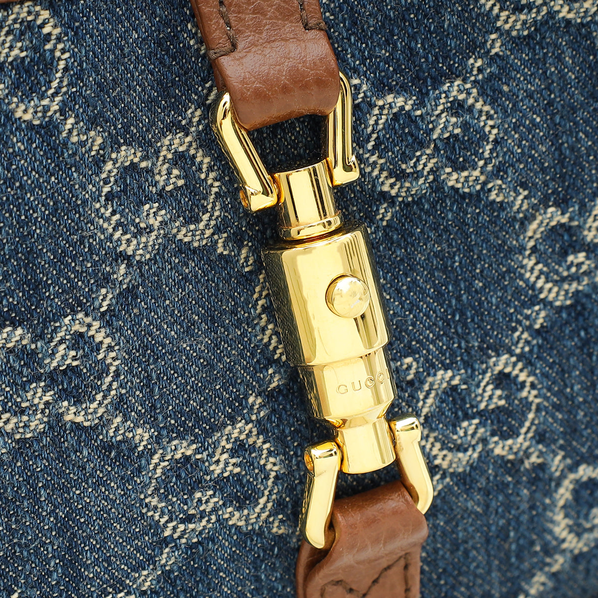 Gucci Bicolor GG Denim Jackie 1961 Mini Hobo Bag-Gucci-THE CLOSET