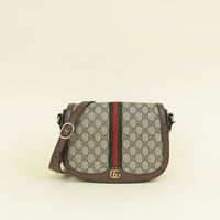 Gucci Bicolor GG Supreme Small Ophidia GG Shoulder Bag