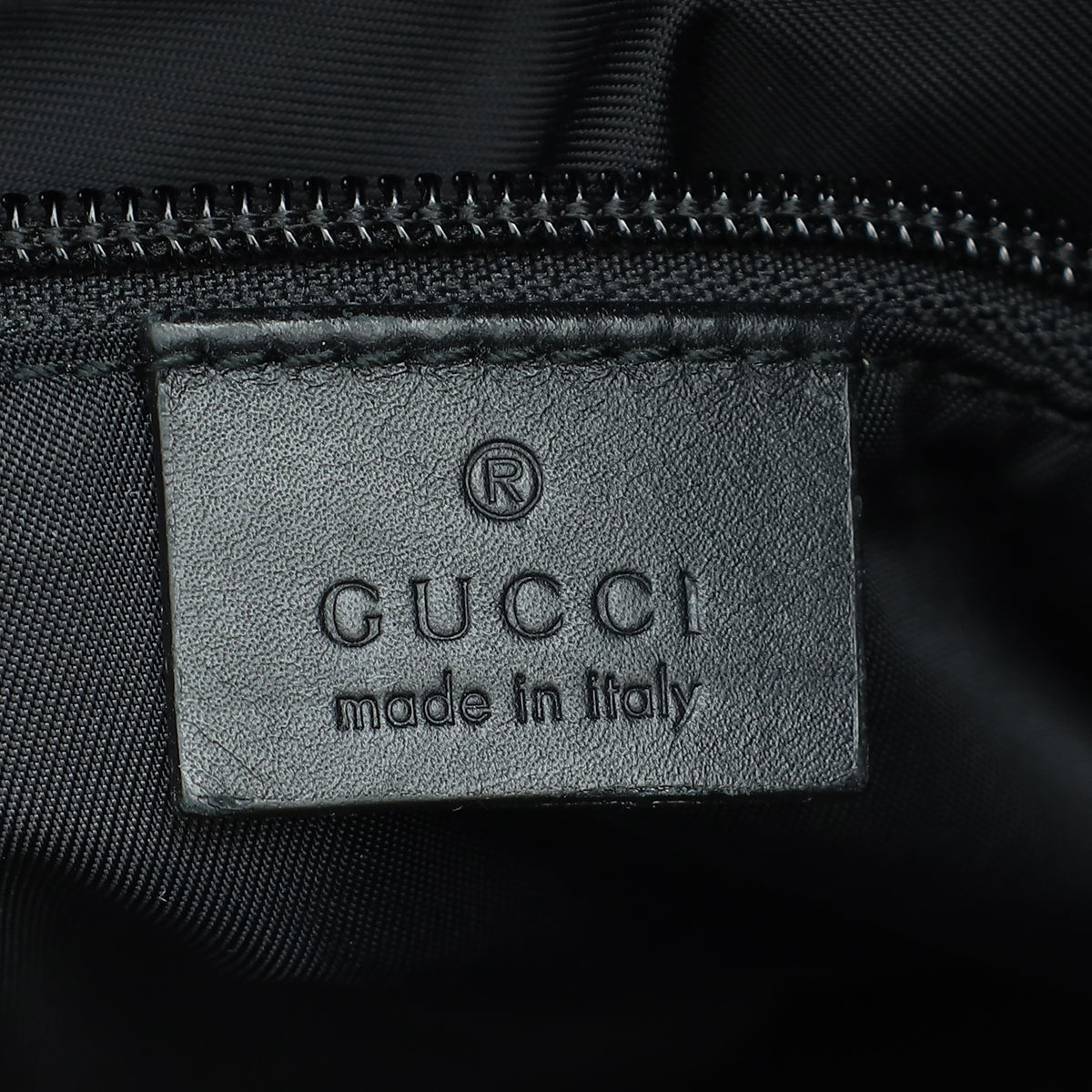 Gucci Black Sherry Line Webbing Backpack Bag