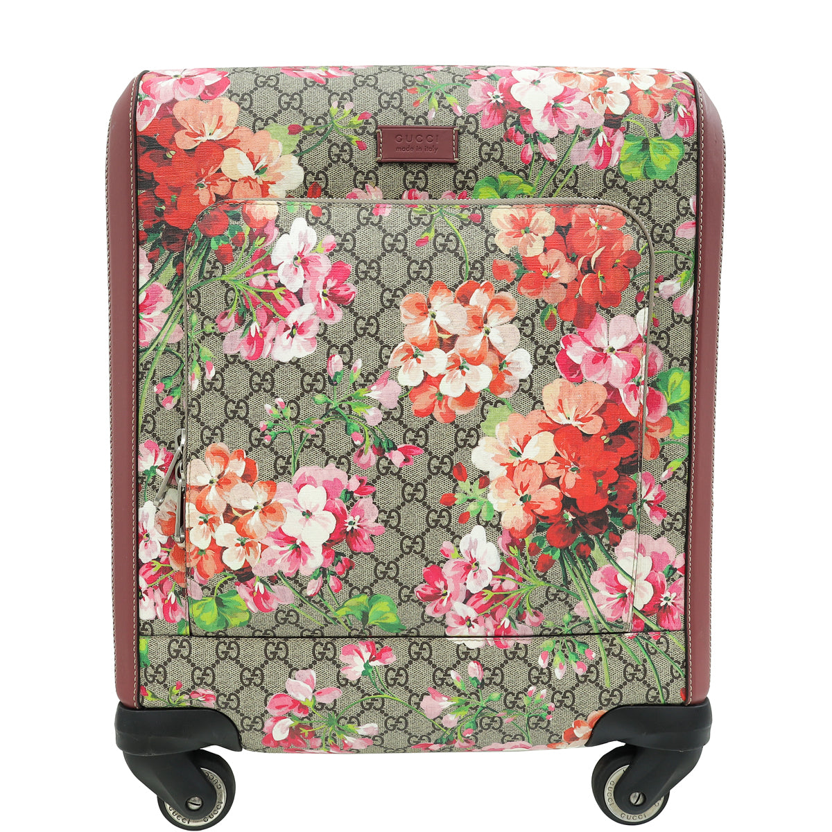 Gucci Ebony Multicolor GG Supreme Floral Small Cabin Trolley Bag-Gucci-THE CLOSET