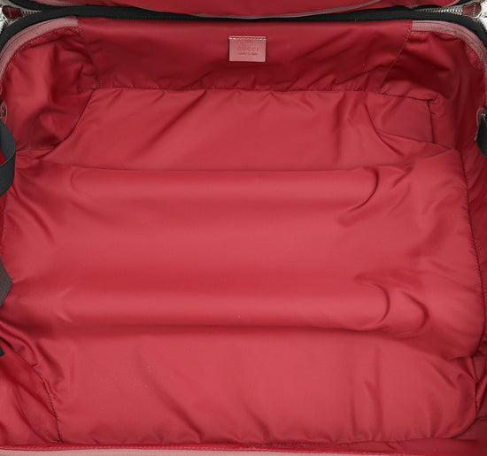 Gucci Ebony Multicolor GG Supreme Floral Small Cabin Trolley Bag-Gucci-THE CLOSET