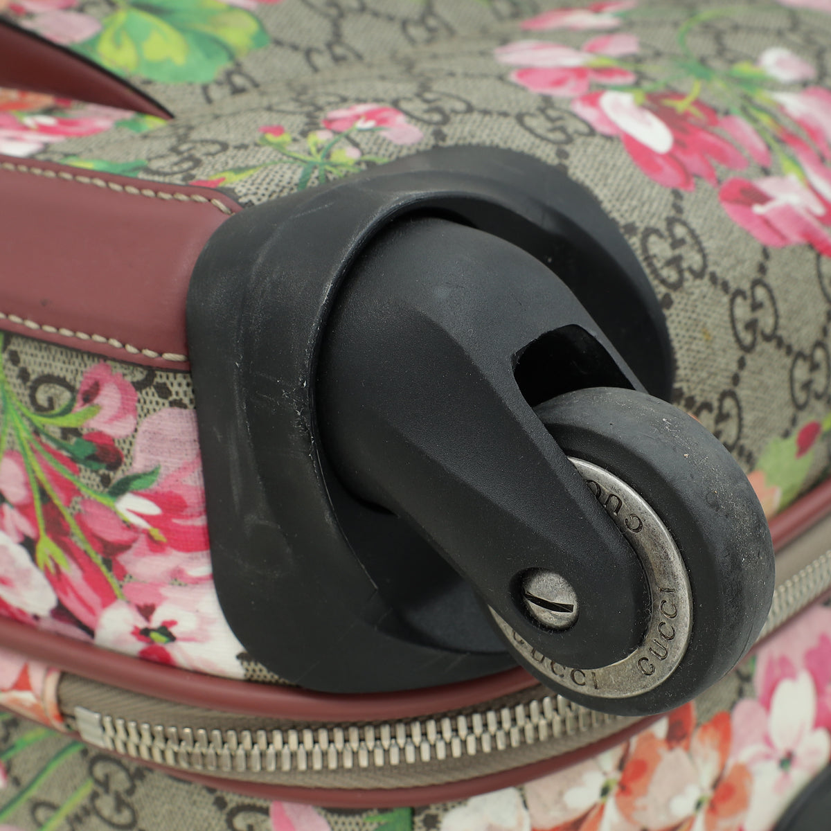 Gucci Ebony Multicolor GG Supreme Floral Small Cabin Trolley Bag-Gucci-THE CLOSET