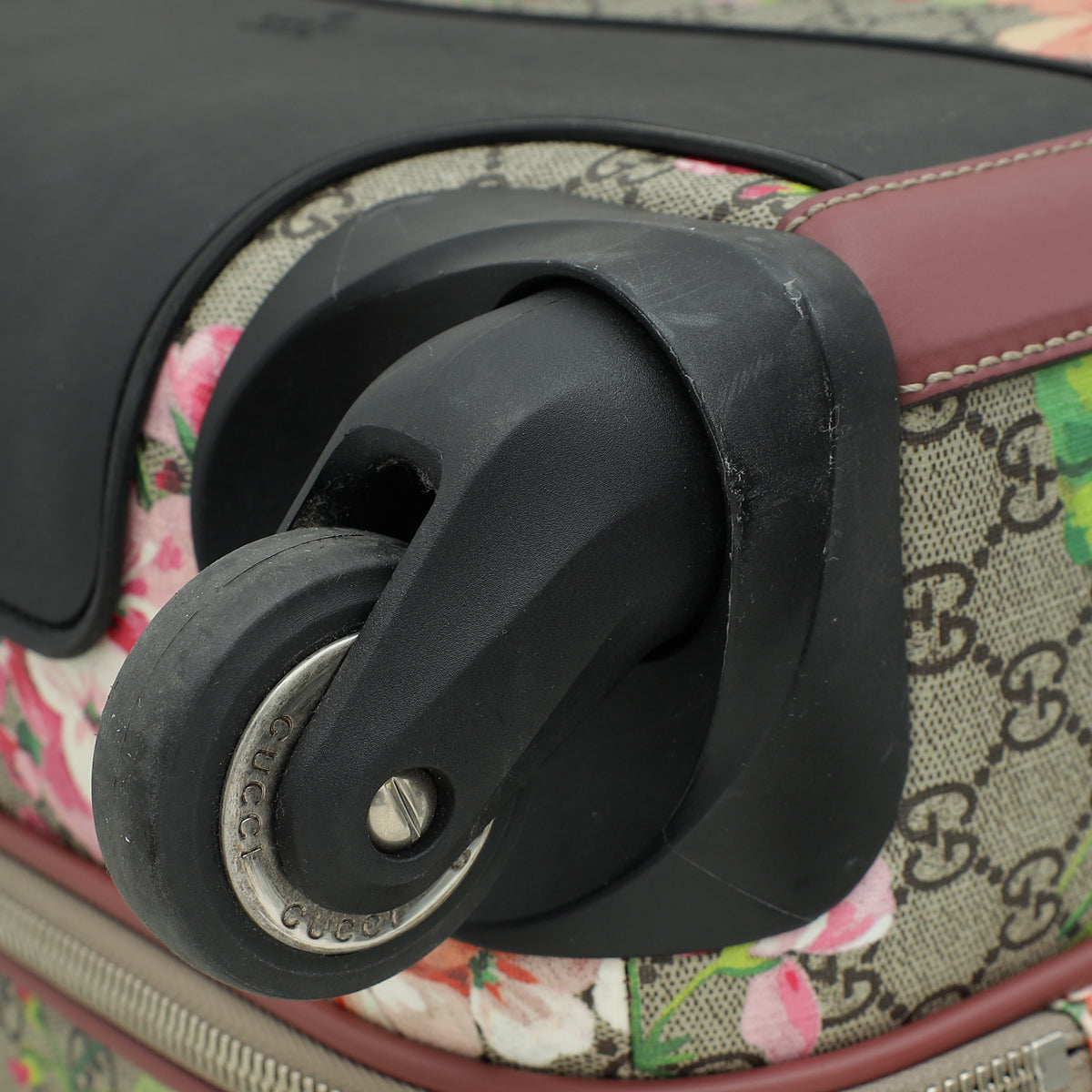 Gucci Ebony Multicolor GG Supreme Floral Small Cabin Trolley Bag-Gucci-THE CLOSET