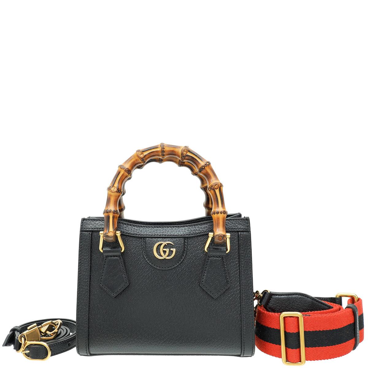 Gucci Black Mini Diana Tote Bag-Gucci-THE CLOSET