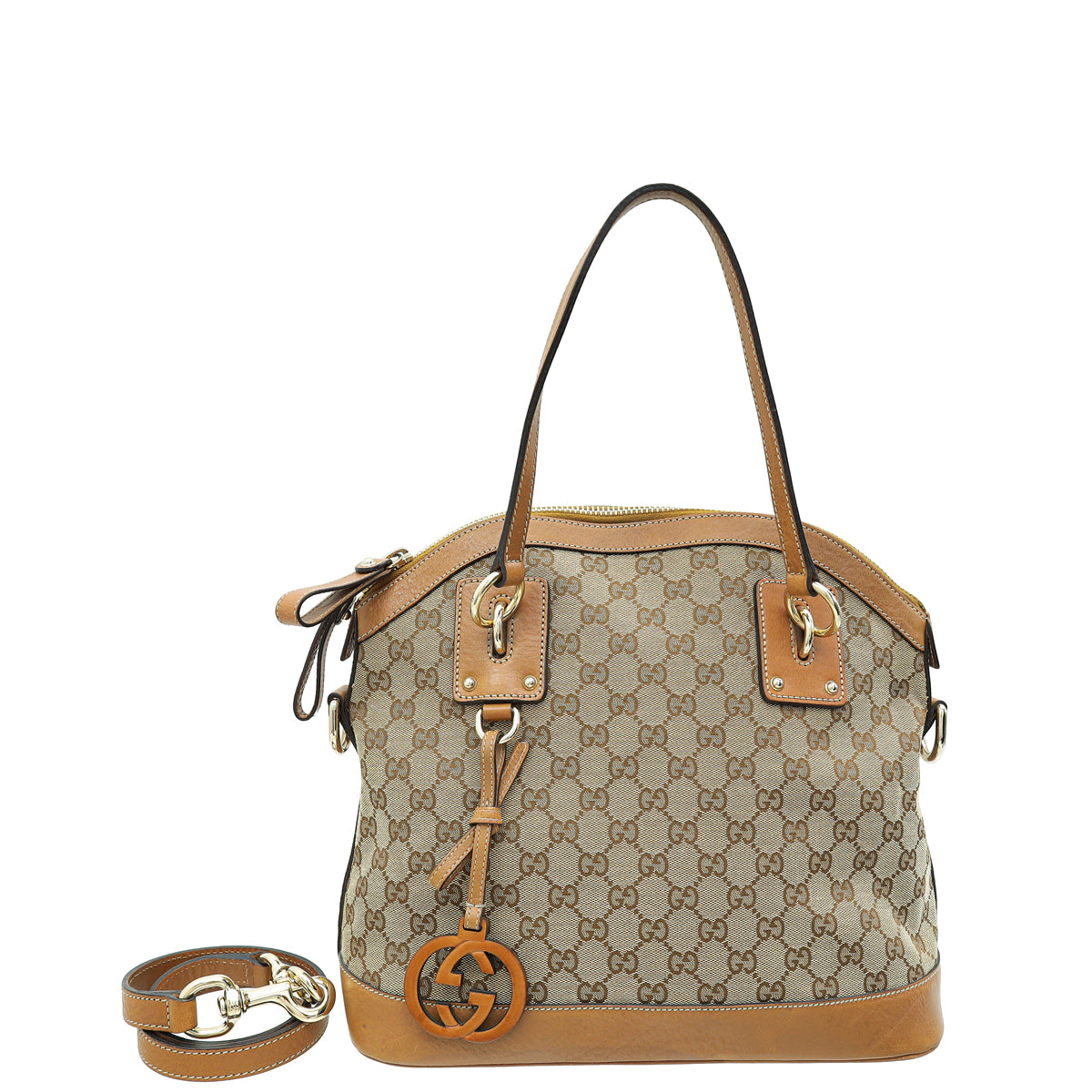 Gucci Bicolor GG Interlocking Dome Satchel Bag-Gucci-THE CLOSET