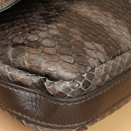 Gucci Dark Gray Croisette Bamboo Evening Bag-Gucci-THE CLOSET