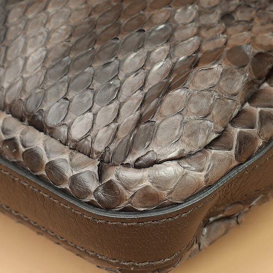 Gucci Dark Gray Croisette Bamboo Evening Bag-Gucci-THE CLOSET