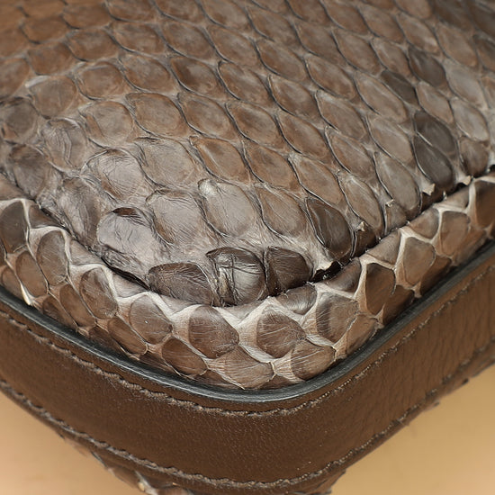 Gucci Dark Gray Croisette Bamboo Evening Bag-Gucci-THE CLOSET