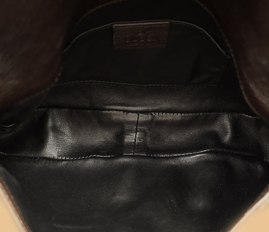 Gucci Dark Gray Croisette Bamboo Evening Bag-Gucci-THE CLOSET