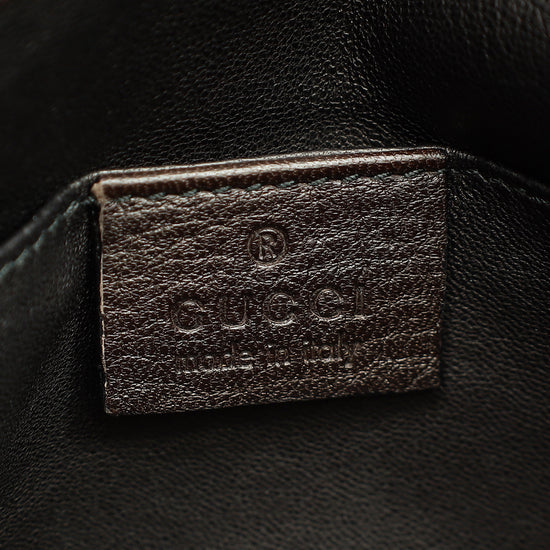 Gucci Dark Gray Croisette Bamboo Evening Bag-Gucci-THE CLOSET