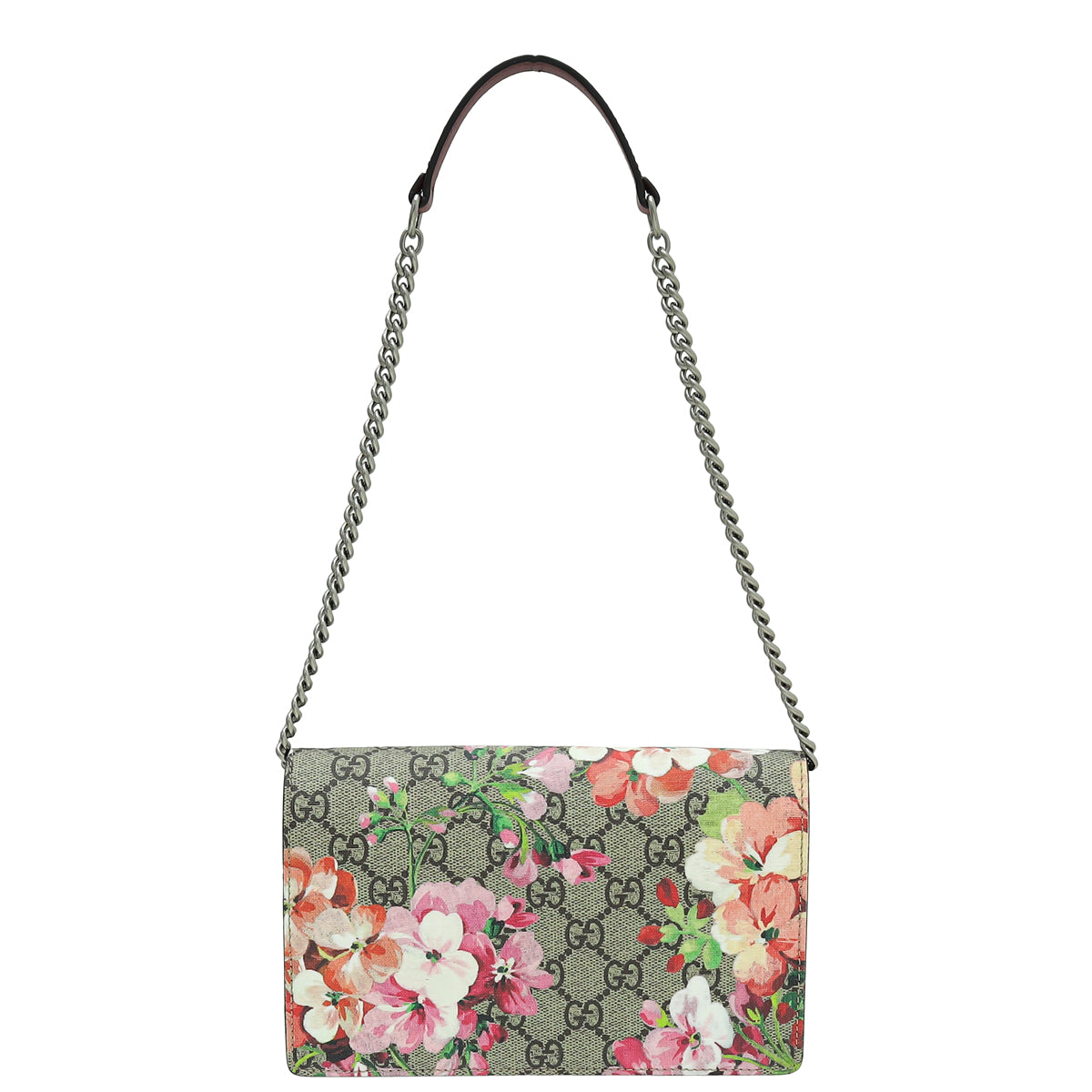 Gucci Bicolor Blooms Print Chain Wallet-Gucci-THE CLOSET