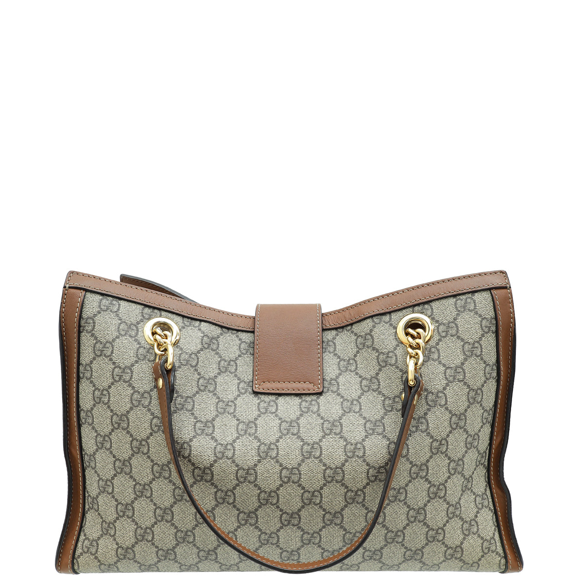 Gucci Bicolor GG Supreme Padlock Medium Tote Bag-Gucci-THE CLOSET