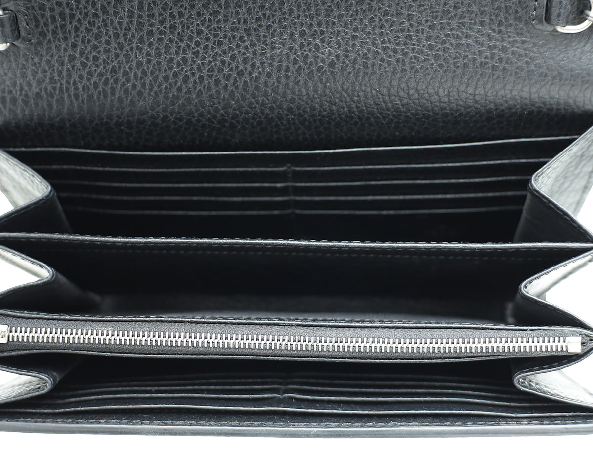 Gucci Black Crystal Dionysus Mini Chain Shoulder Bag