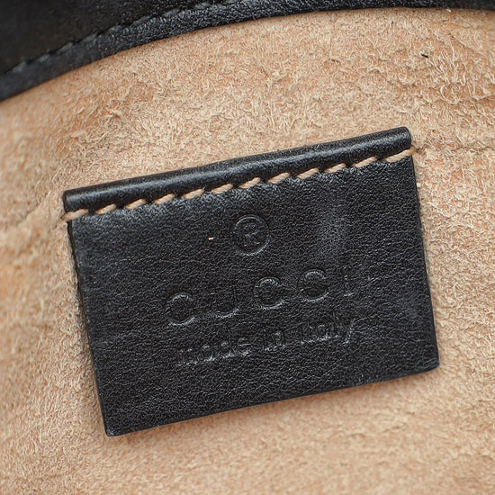 Load image into Gallery viewer, Gucci Black GG Marmont Mini Shoulder Bag
