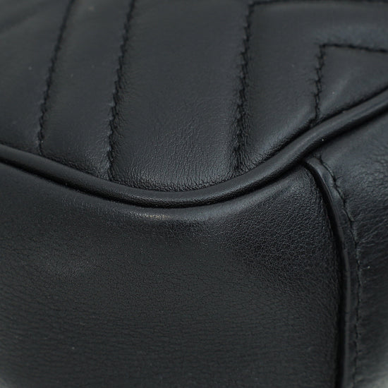 Load image into Gallery viewer, Gucci Black GG Marmont Mini Shoulder Bag
