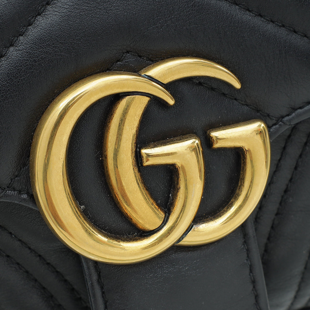 Gucci Black GG Marmont Mini Shoulder Bag