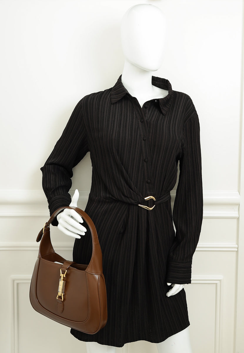 Gucci Brown Jackie 1961 Shoulder Bag-Gucci-THE CLOSET