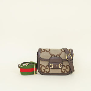 Gucci Brown GG Horsebit 1955 Mini Crossbody Bag