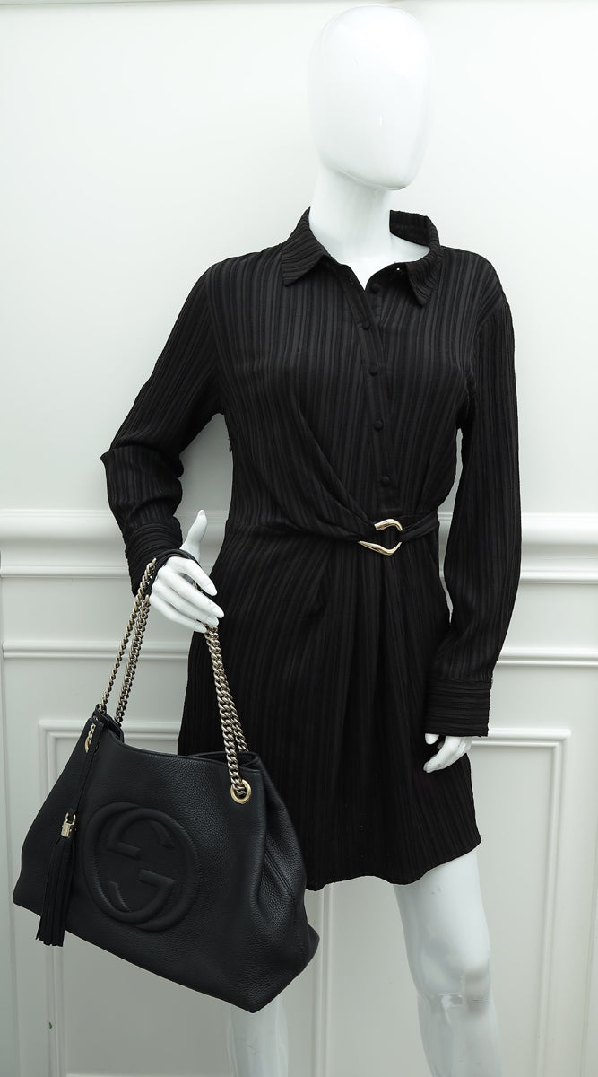 Gucci Black Soho Tassel Tote Bag-Gucci-THE CLOSET