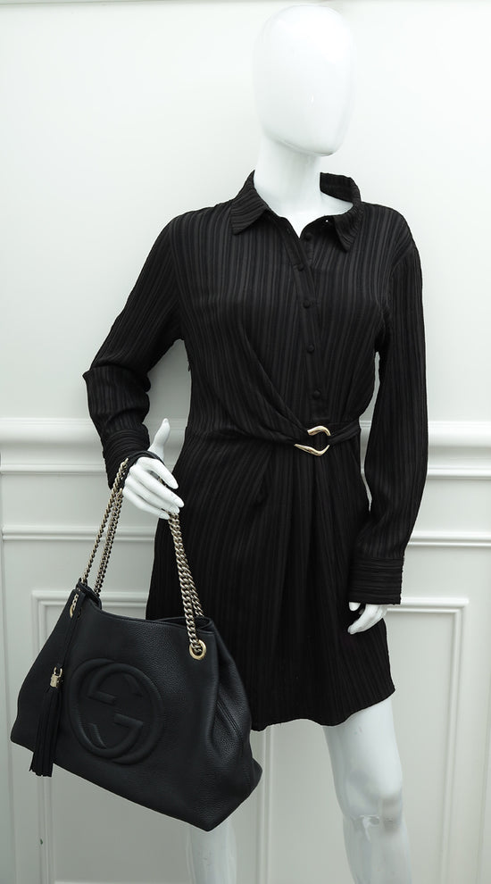 Gucci Black Soho Tassel Tote Bag-Gucci-THE CLOSET