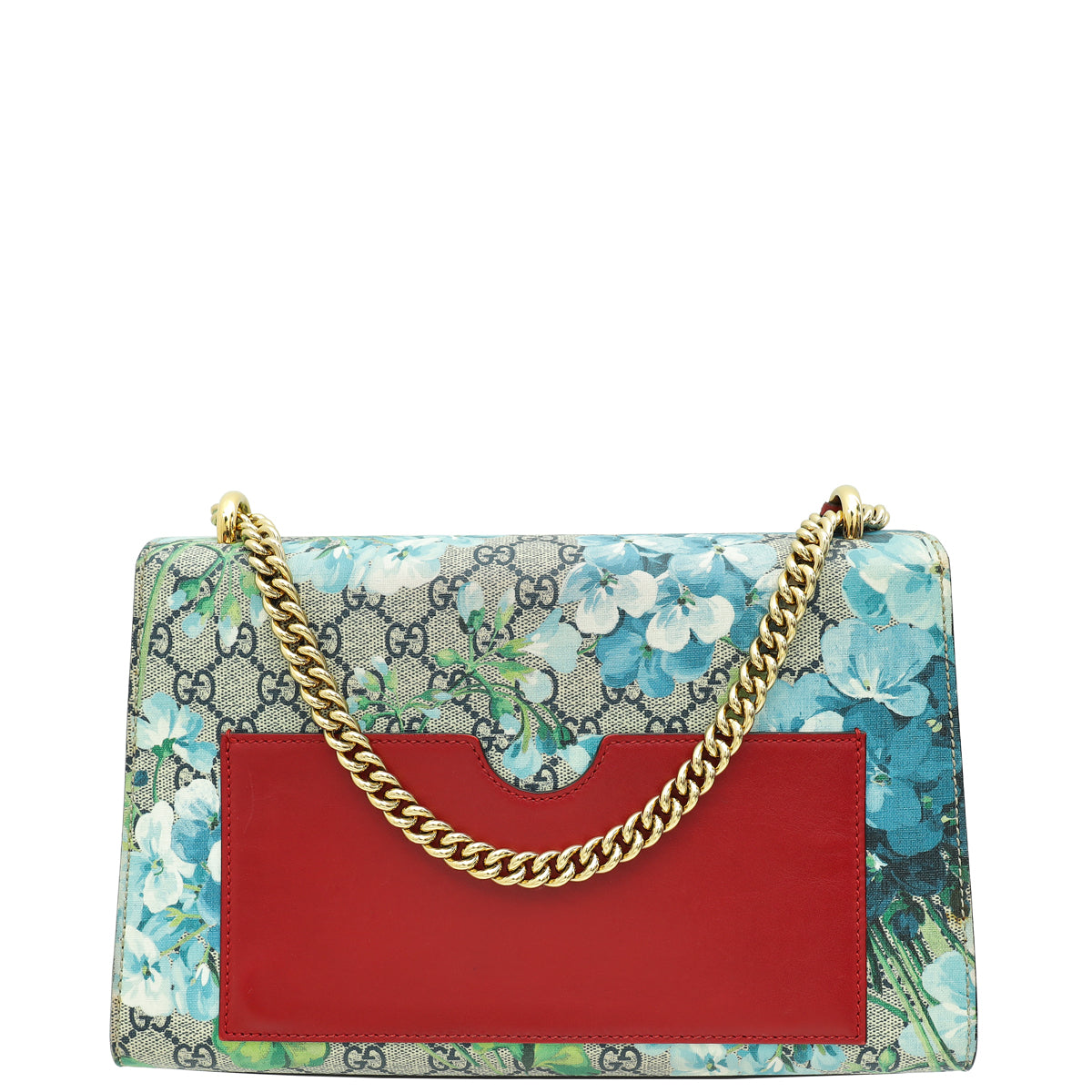 Gucci Bicolor GG Blooms Padlock Flap Mediuum Shoulder Bag