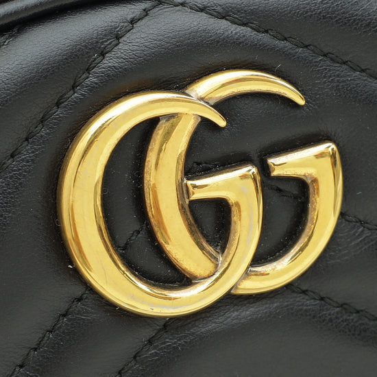 Gucci Black GG Marmont Mini Camera Bag-Gucci-THE CLOSET