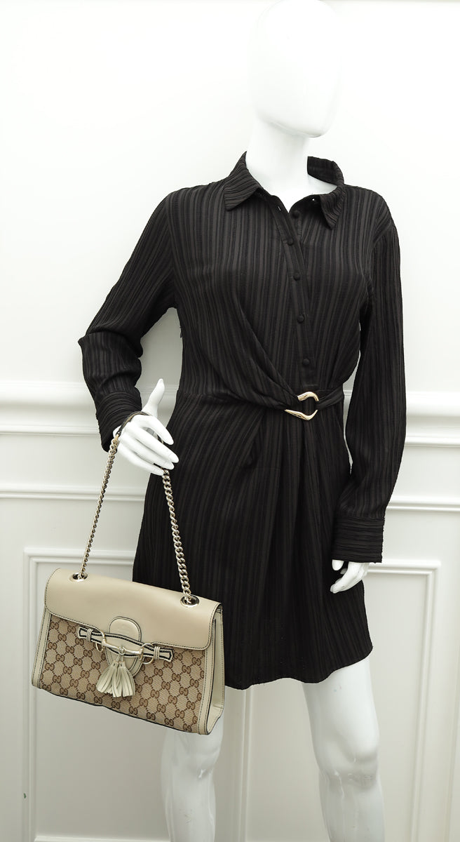 Gucci Bicolor GG Emily Medium Shoulder Bag-Gucci-THE CLOSET