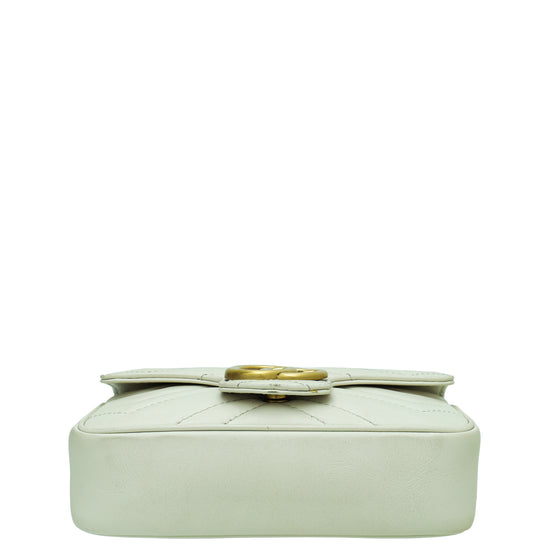 Gucci White GG Marmont Super Mini Bag – The Closet