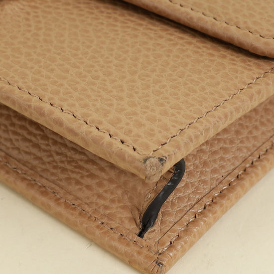 Gucci Beige Interlocking G Chain Wallet