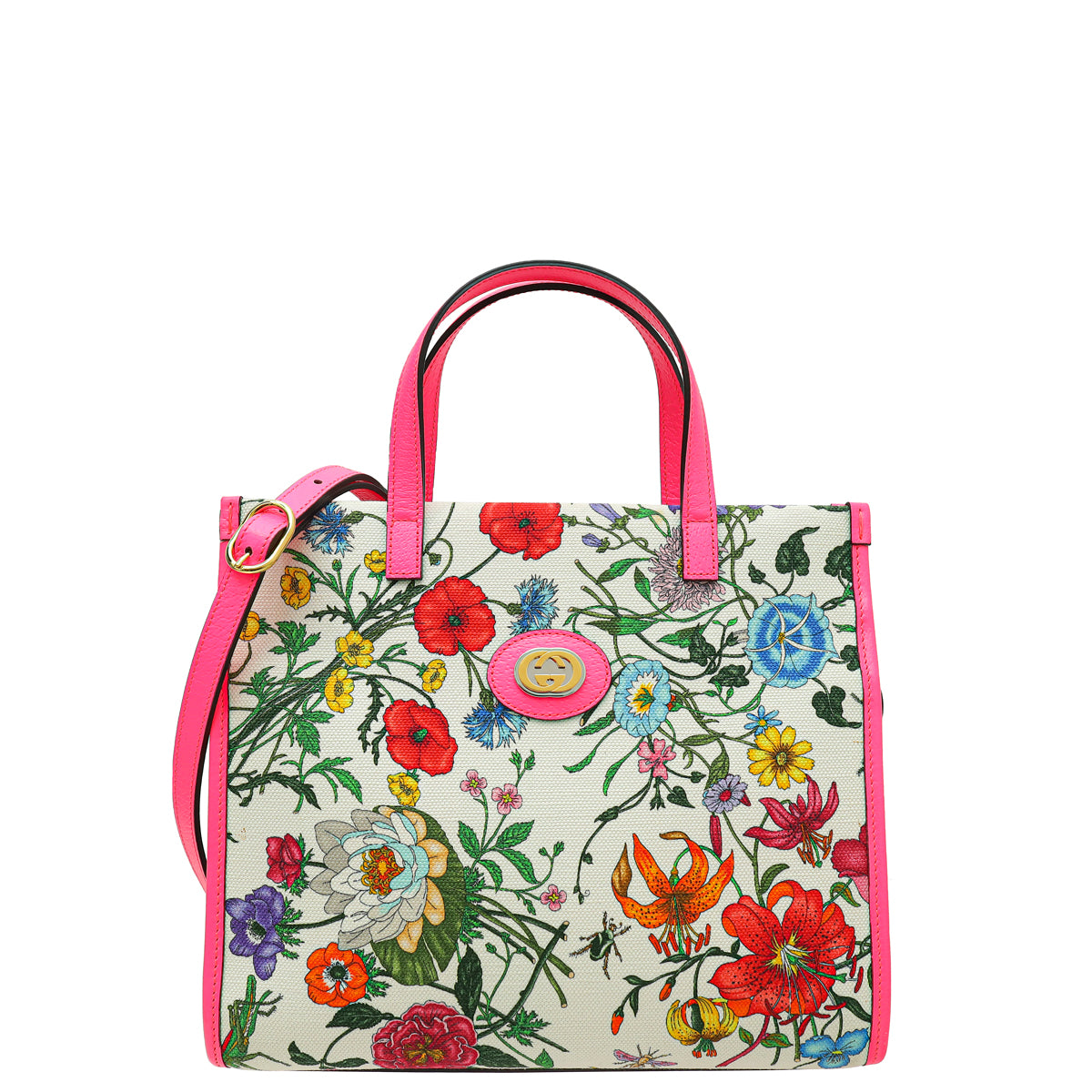 Gucci Multicolor GG Flora Tote Small Bag-Gucci-THE CLOSET