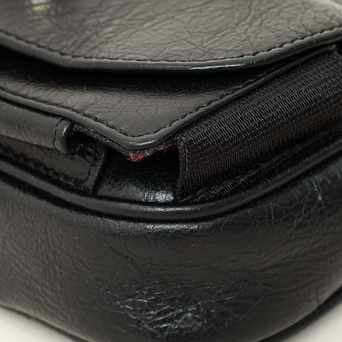 Gucci Black Cracked Morpheus Belt Bag-Gucci-THE CLOSET