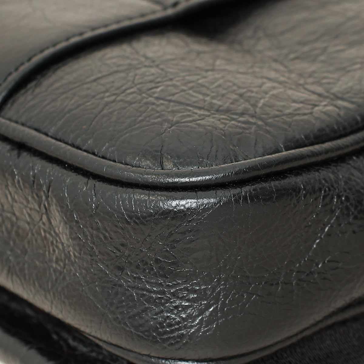 Gucci Black Cracked Morpheus Belt Bag-Gucci-THE CLOSET