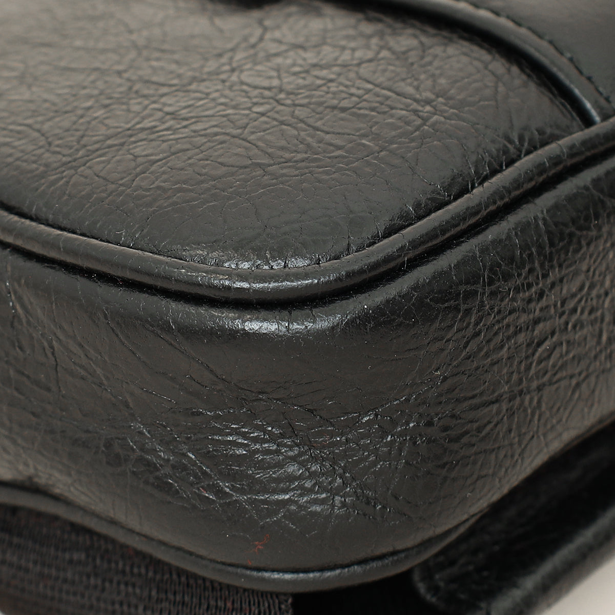 Gucci Black Cracked Morpheus Belt Bag-Gucci-THE CLOSET