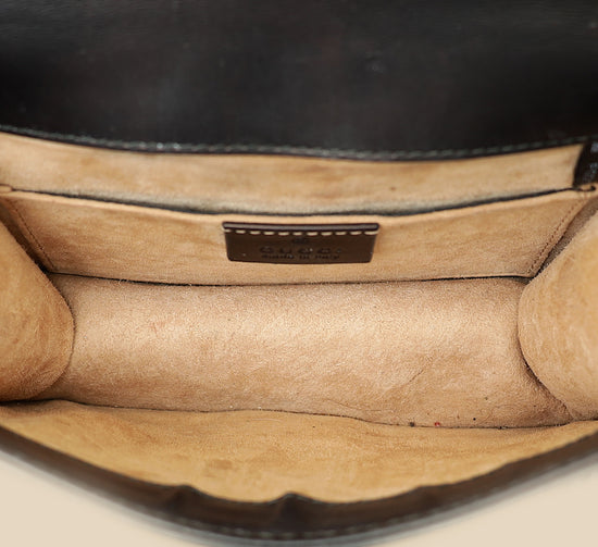 Gucci Black Sylvie Mini Chain Shoulder Bag-Gucci-THE CLOSET