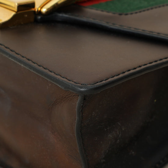 Gucci Black Sylvie Mini Chain Shoulder Bag-Gucci-THE CLOSET