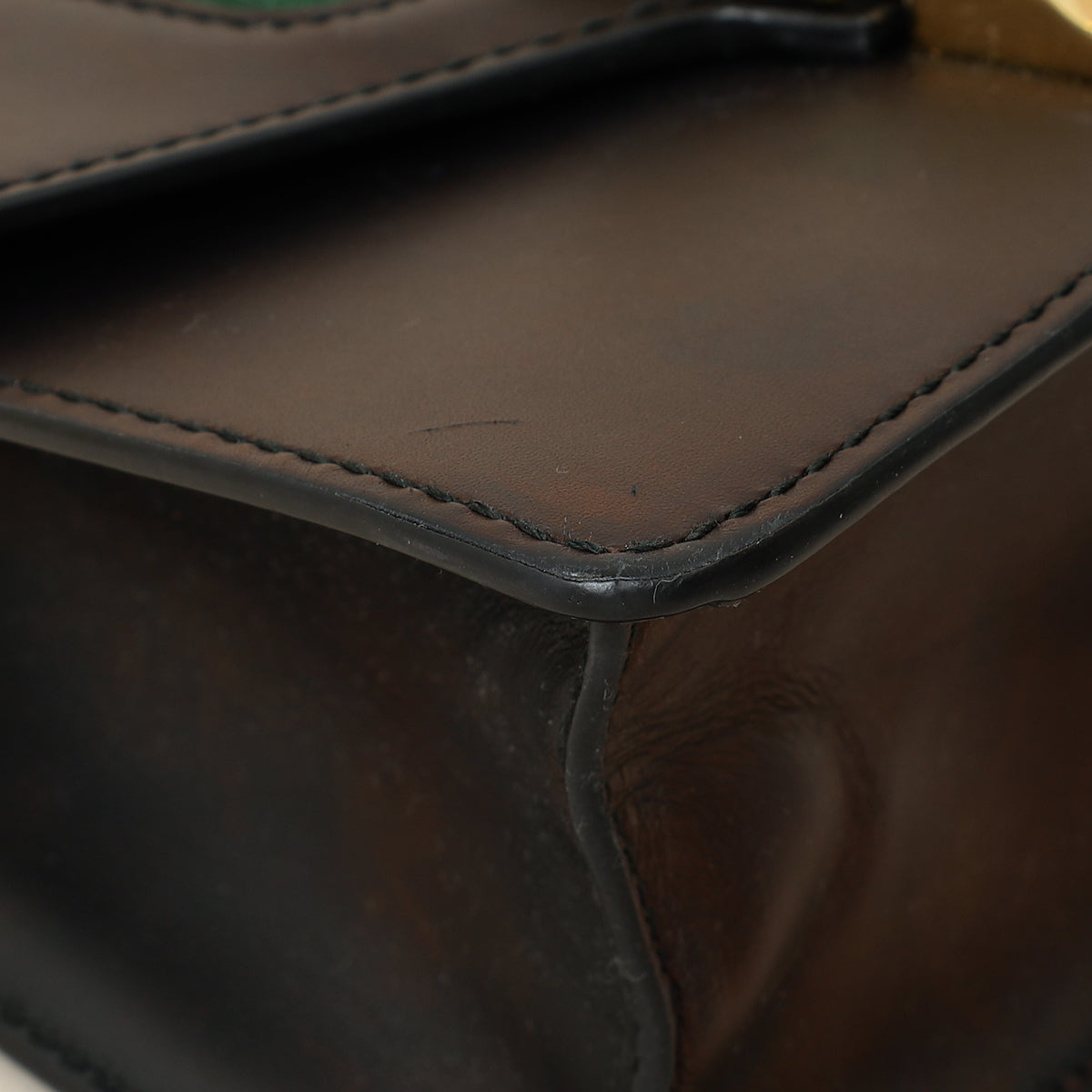 Gucci Black Sylvie Mini Chain Shoulder Bag-Gucci-THE CLOSET