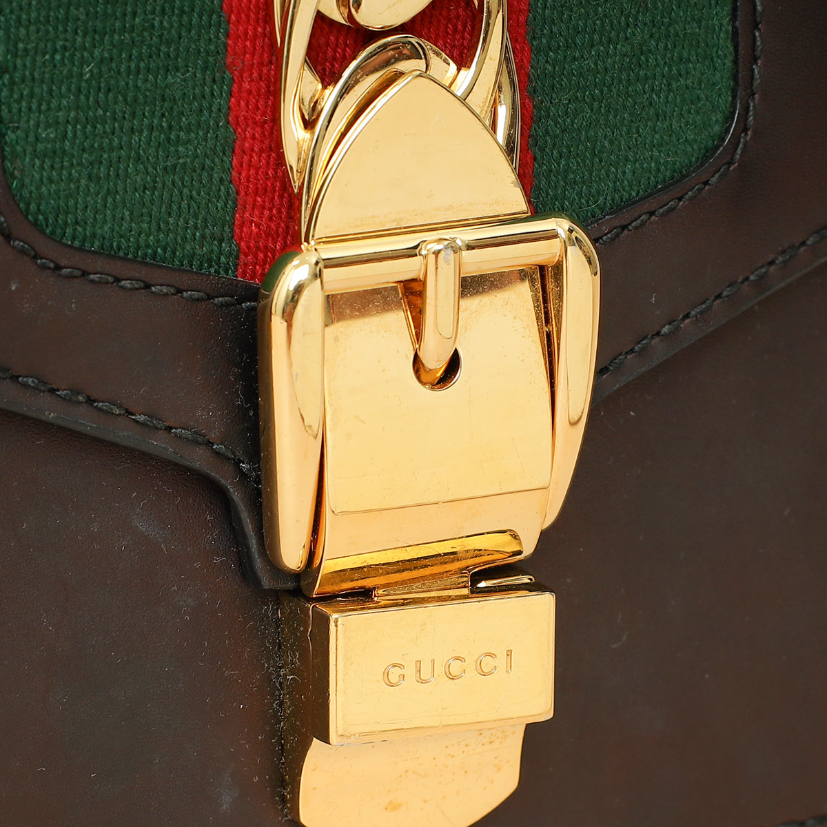 Gucci Black Sylvie Mini Chain Shoulder Bag-Gucci-THE CLOSET