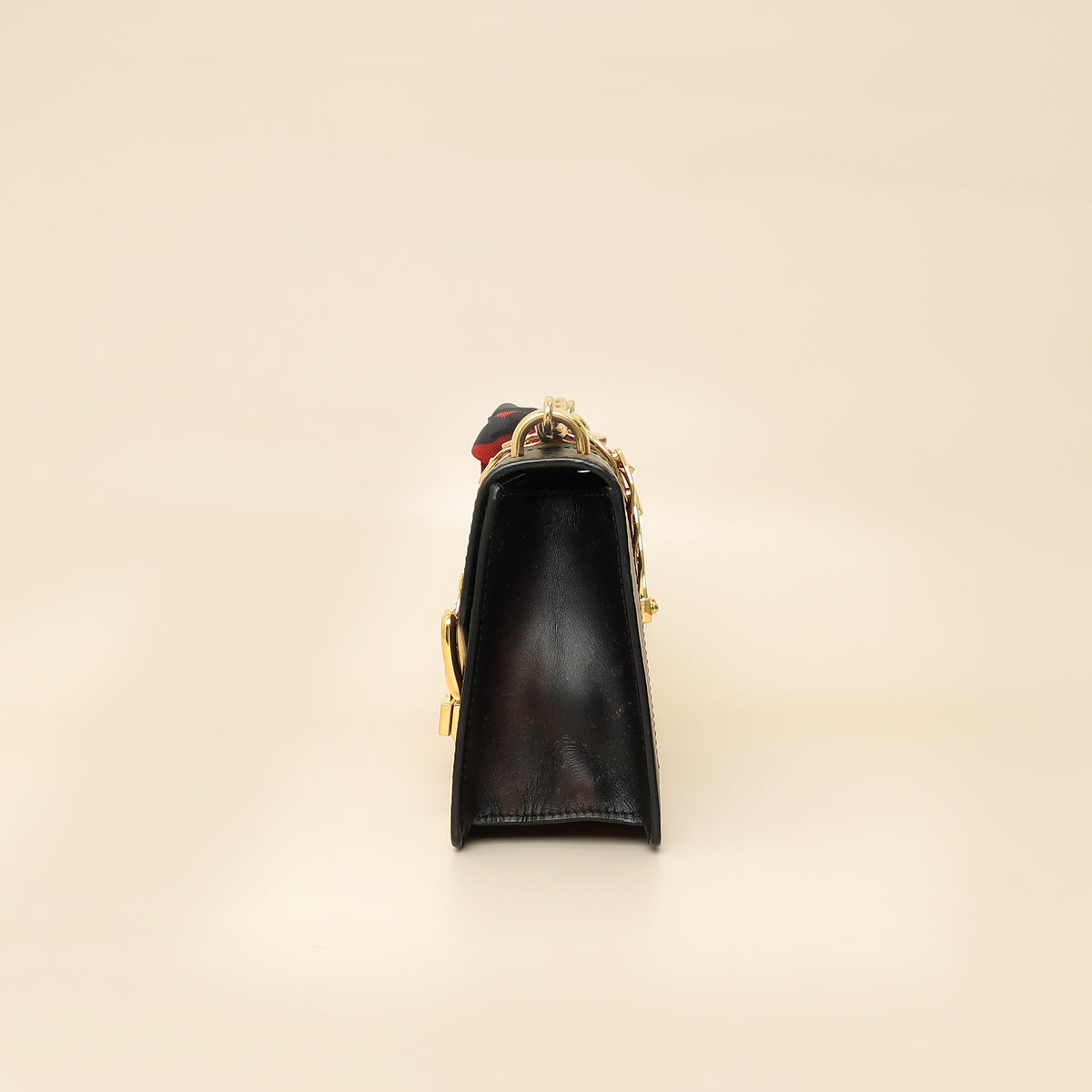 Gucci Black Sylvie Mini Chain Shoulder Bag-Gucci-THE CLOSET