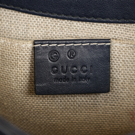 Gucci Navy Blue Guccissima Mini Emily Bag