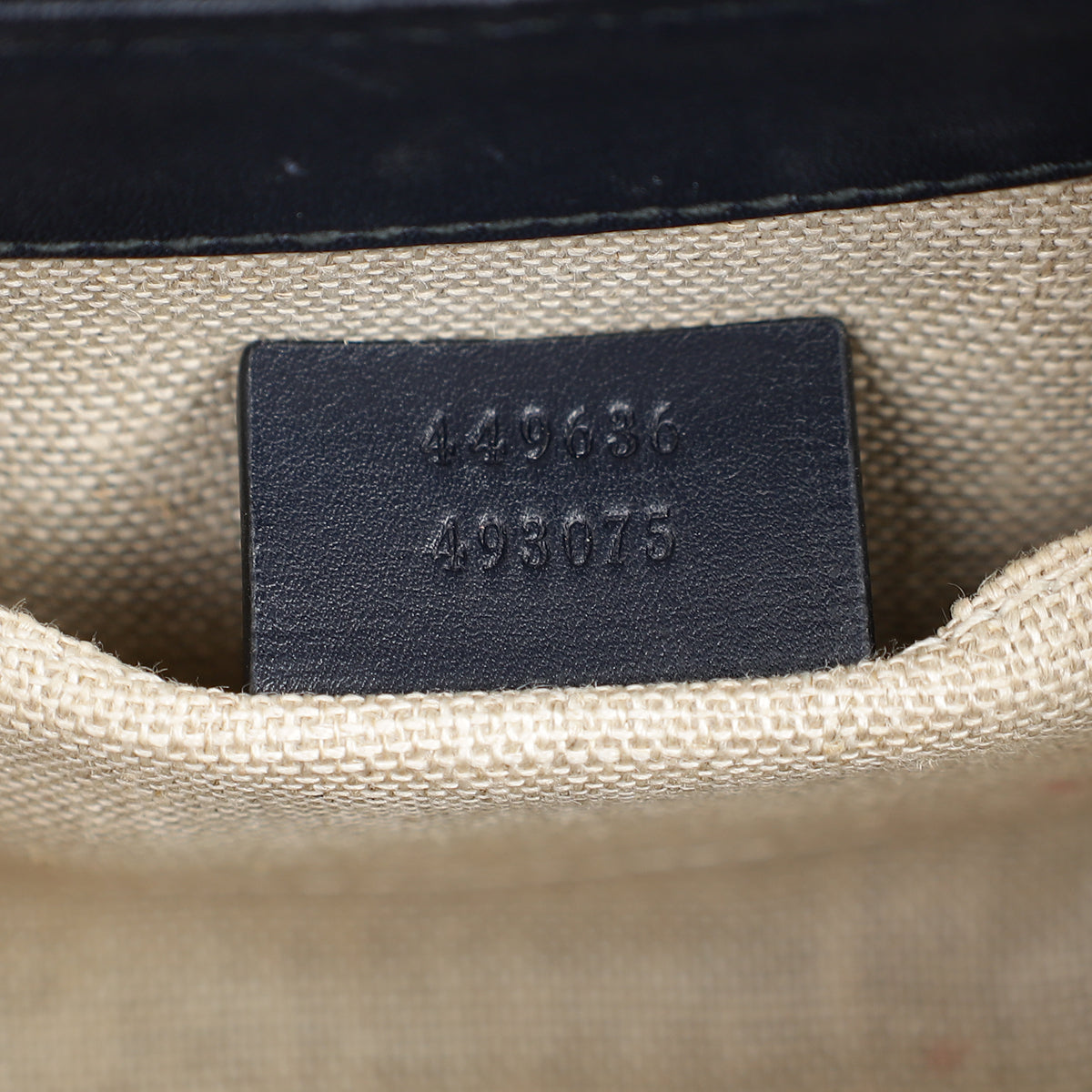 Gucci Navy Blue Guccissima Mini Emily Bag