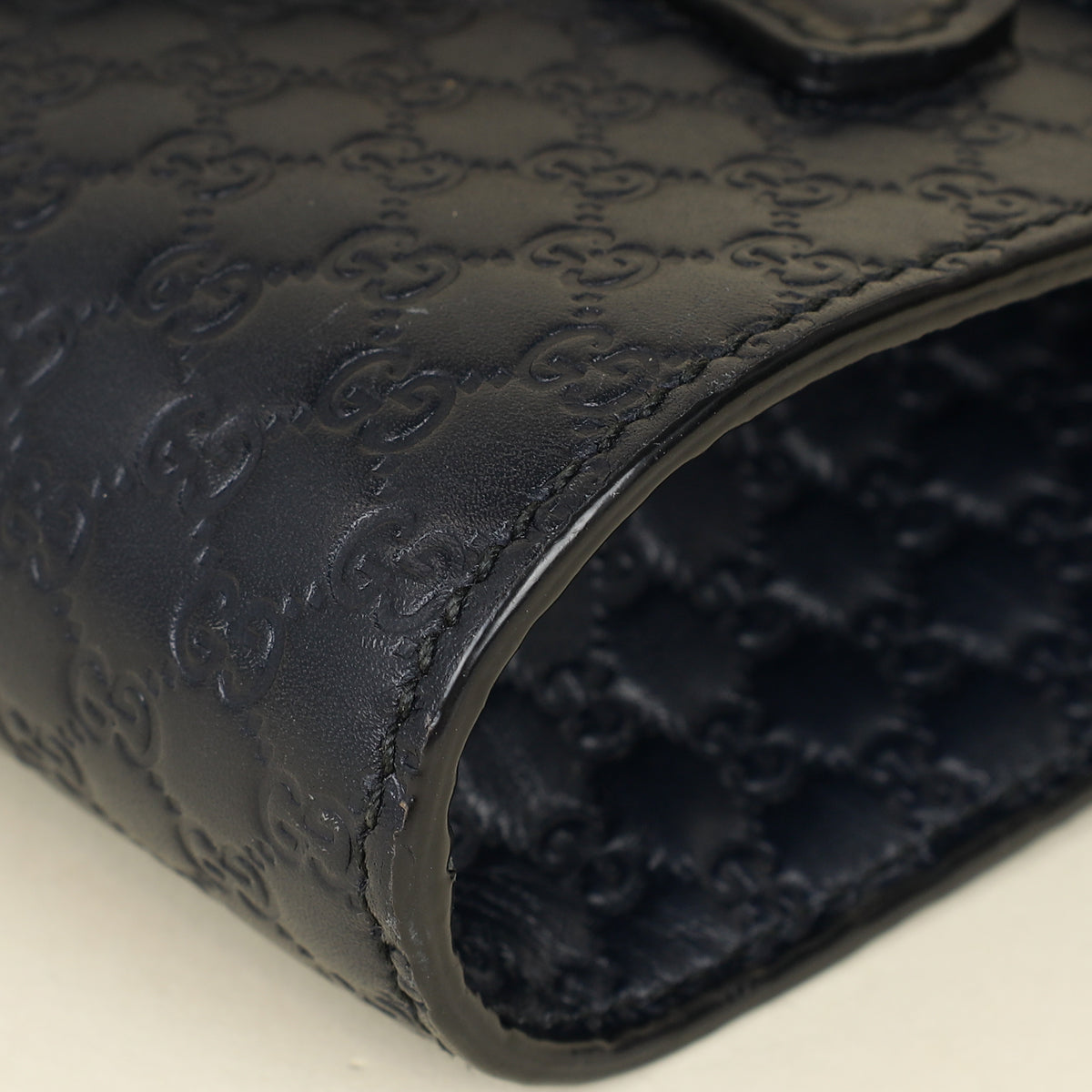 Gucci Navy Blue Guccissima Mini Emily Bag