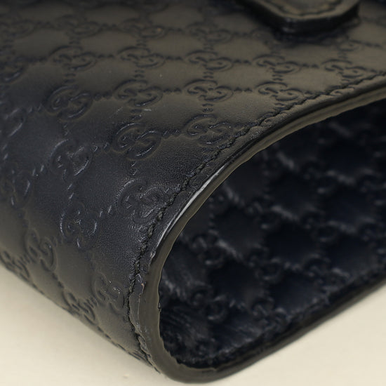 Gucci Navy Blue Guccissima Mini Emily Bag