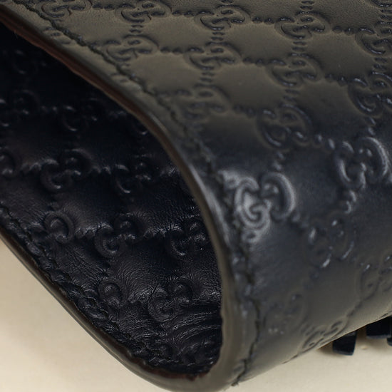 Gucci Navy Blue Guccissima Mini Emily Bag