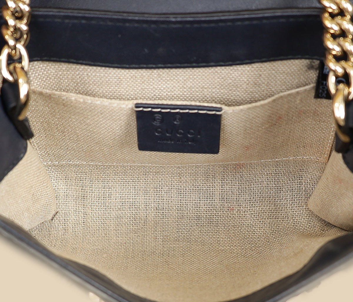 Gucci Navy Blue Guccissima Mini Emily Bag