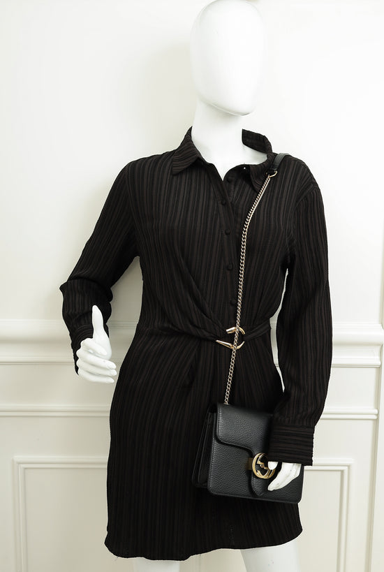 Gucci Black Interlocking G Chain Bag-Gucci-THE CLOSET