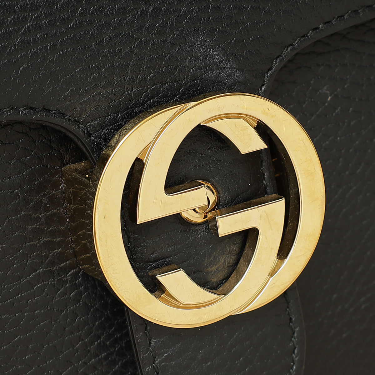 Gucci Black Interlocking G Chain Bag-Gucci-THE CLOSET